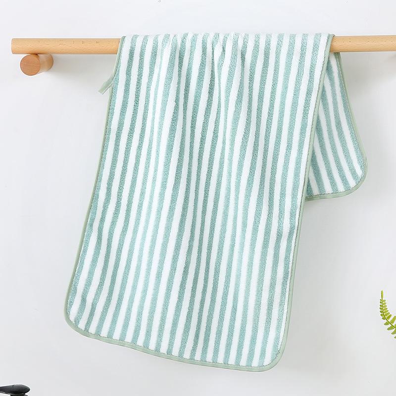 Warp-knitted High-density Stripe Thickened Soft Absorbent Towel