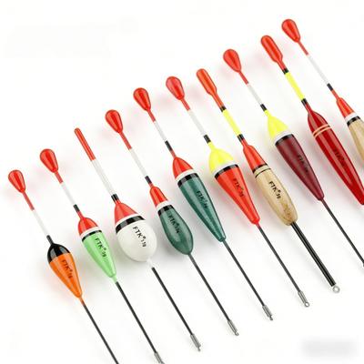 Bal Fir Wood High Sensitivity Fishing float10Mixed Bold Eye-catching Rock Fishing Long Casting Sea Fishing Float Fishing Supplie