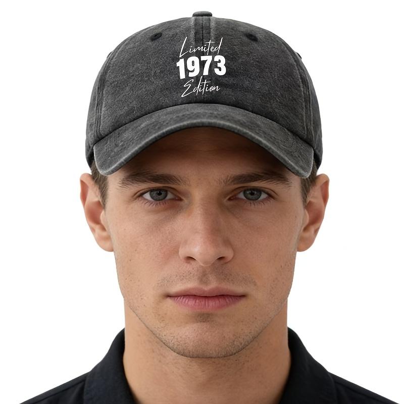 Unisex Fashionable and Versatile Printed 1973 Baseball Cap Outdoor Lightweight Trucker Baseball Cap Suitable for Outdoor