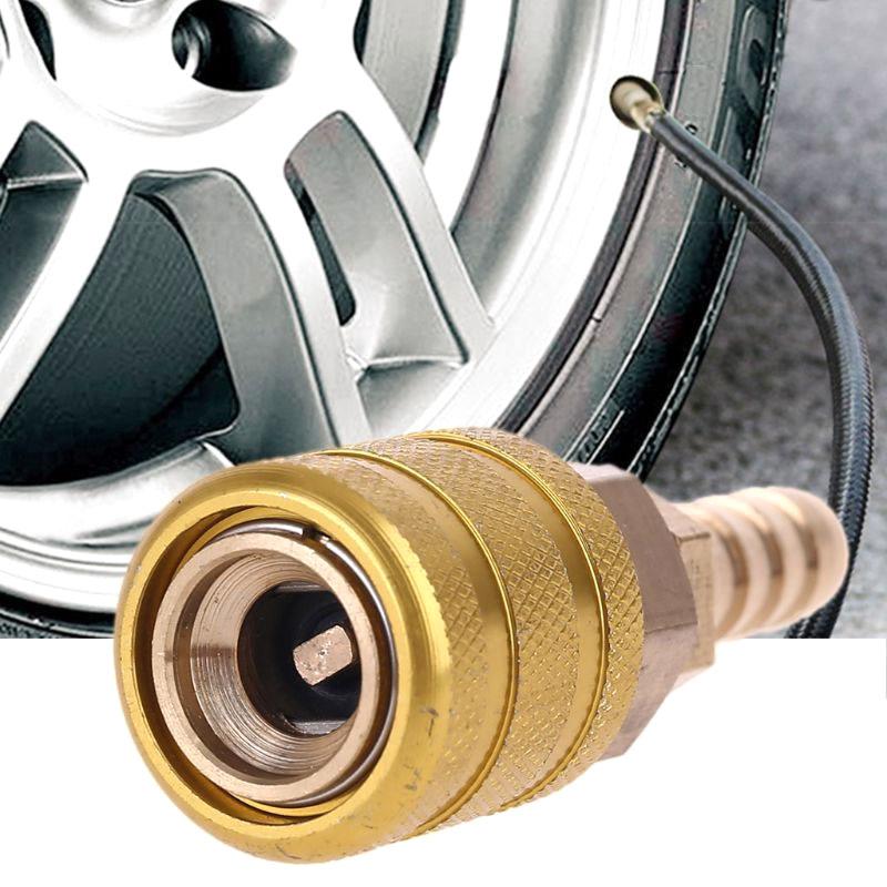 6Mm/8Mm Clip Valvă Anvelopă Auto Furtun Pompă Clemă Duză Conector Alamă Solidă Bicicletă Motocicletă Anvelopă Auto Mandrină Aer Adaptor Pompă Umflat
