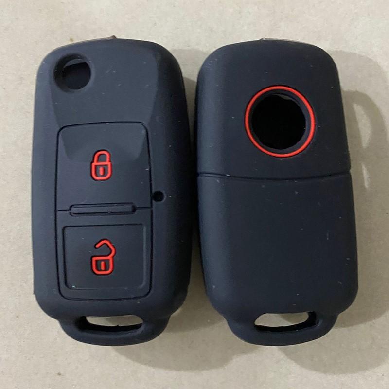 ZAD Silicone Car Key Case Cover Protection for VW Amarok Polo Golf MK4 Bora Jetta Altea for Seat for Skoda Octavia Fabia 2Button