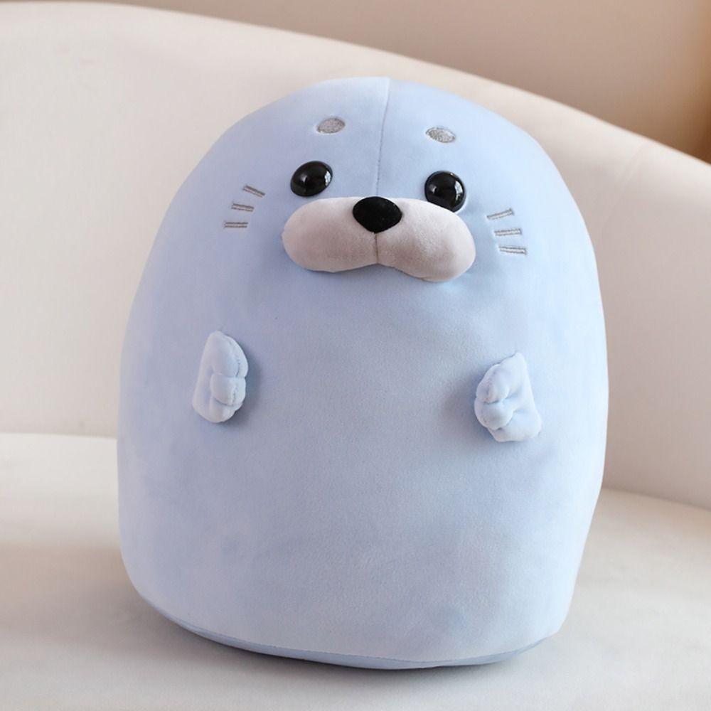 Chubby Plush Seal Sleep Pillow Soft Stuffed Animal Toy Collection Anime Seal Plush Doll Home Decor