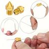 10Pcs 3D Printer Nozzles MK8 Extruder Nozzles and 0.2/0.25/0.3/0.35/0.4mm Stainless Steel Nozzle Cleaning Needles