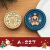 2.5cm Brass Engraved Christmas Wax Seal Stamp Heads for Envelopes & Invitations
