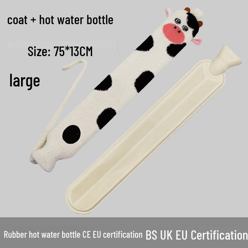 Explosion-Proof Hot Water Bottle: Rubber Design for Stomach and Feet, Long-Lasting Warmth