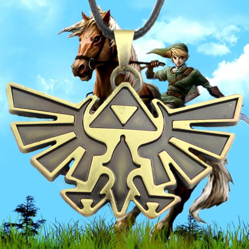 Legend The Of Zelda Game Themed Alloy Necklace Pendant For Accessory Unisex