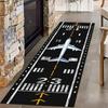 Airplane Runway Long Hallway Rug Runners Airport Aircraft Carpet Pet Friendly Foldable Carpets Resistant Rugs for Bedroom Rugs