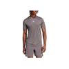 Adidas Logo Outdoor Casual Sports Crew Neck Pullover Short Sleeve T-Shirt Men Tops Gray IS3735