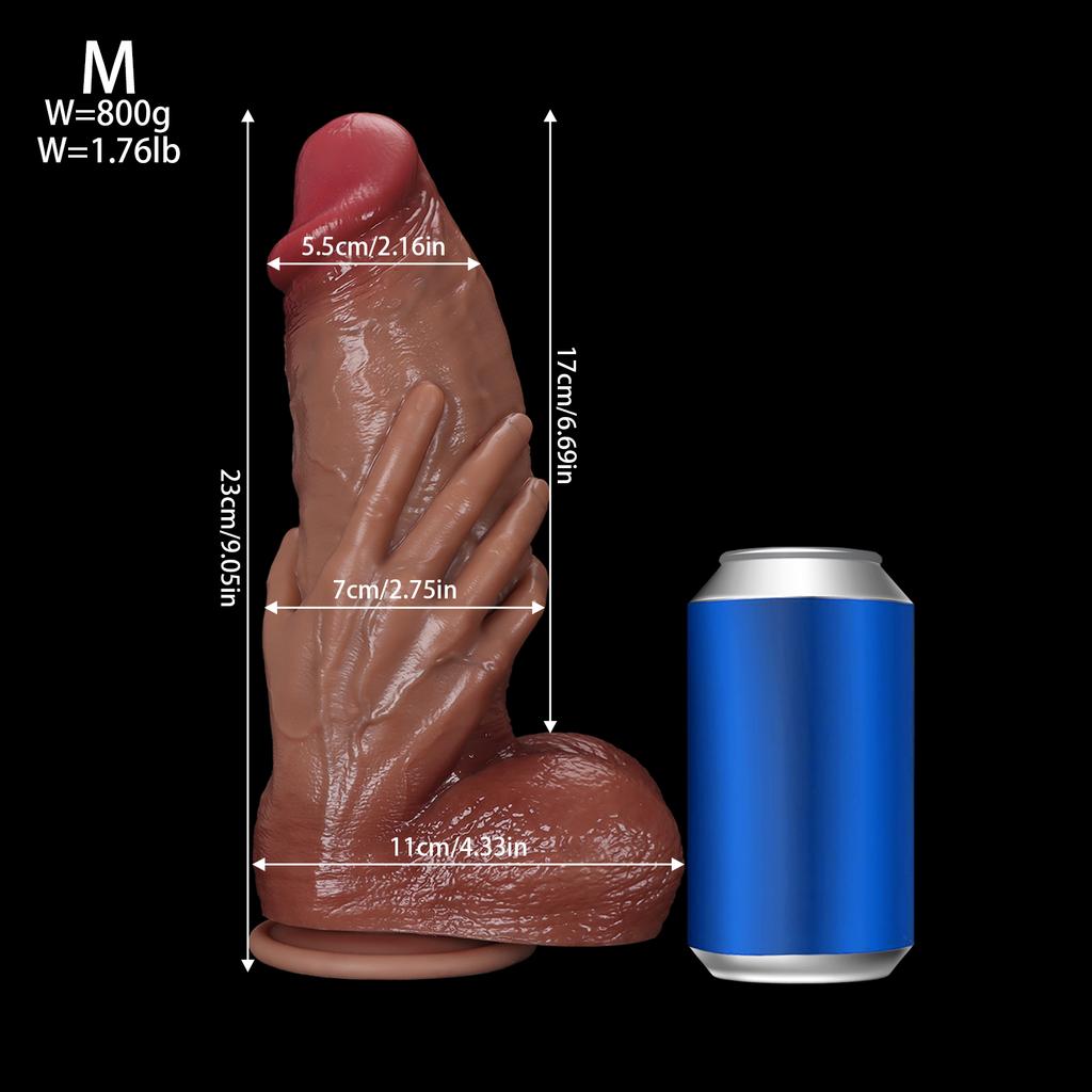 Best-Selling Realistic Dildo for Women - Lifelike Silicone Penis with Handheld Base, Ultra-Realistic Adult Toy