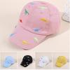 Kids' Dinosaur Embroidery Sun Protection Duckbill Hat - Trendy Spring/Autumn Cotton Baseball Cap