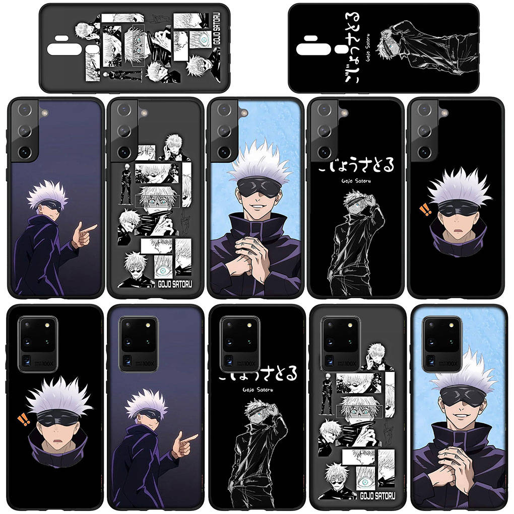 Phone Case for Samsung Galaxy S25 S24 S23 iPhone 16 15 Xiaomi Redmi Note 14 13 12 16E X 11 Pro Max Moto Huawei Comics Jujutsu Kaisen Gojo Satoru Cover