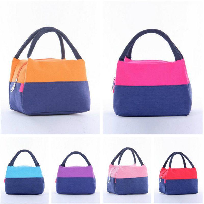 Geräumige Lunchtasche Canvas Picknick Büro Essential Mit Auslaufsicherem Thermogriff