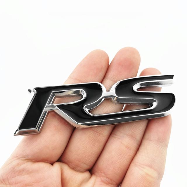 3D Metal Car Letters For Honda RS Emblem FIT Jazz Civic HRV Jade RS Logo Sport Badge Front Grille Trunk Stickers Acceessories