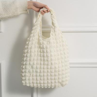New Fashiable Flow Large Capacity Casual Lightweight Bubble Handbag Ladies Fashiable Street One Shoulder Package