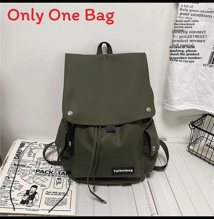 Minimalist Oxford Cloth Backpack For Travel With Feature For Unisex Casual Use