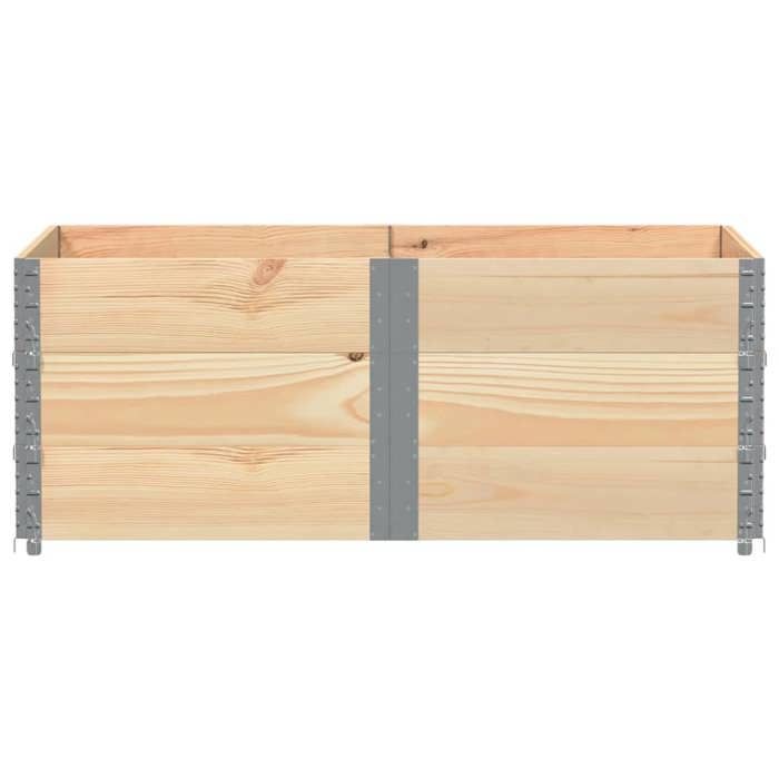VidaXL Colliers de palette 3 pcs 150x100 cm bois de pin solide 3295382