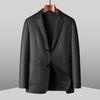 DIBINZE Men's Plus Size Business PU Leather Jacket