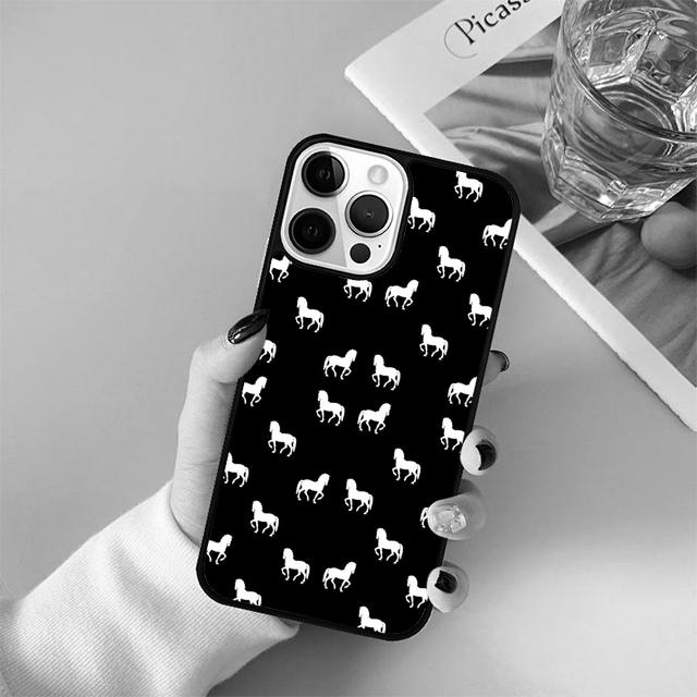 Horses Pattern Collage Phone Case Cover For iPhone 17 Air 15 16 14 13 12 Pro Max 11 Pro Max Plus Coque Shell