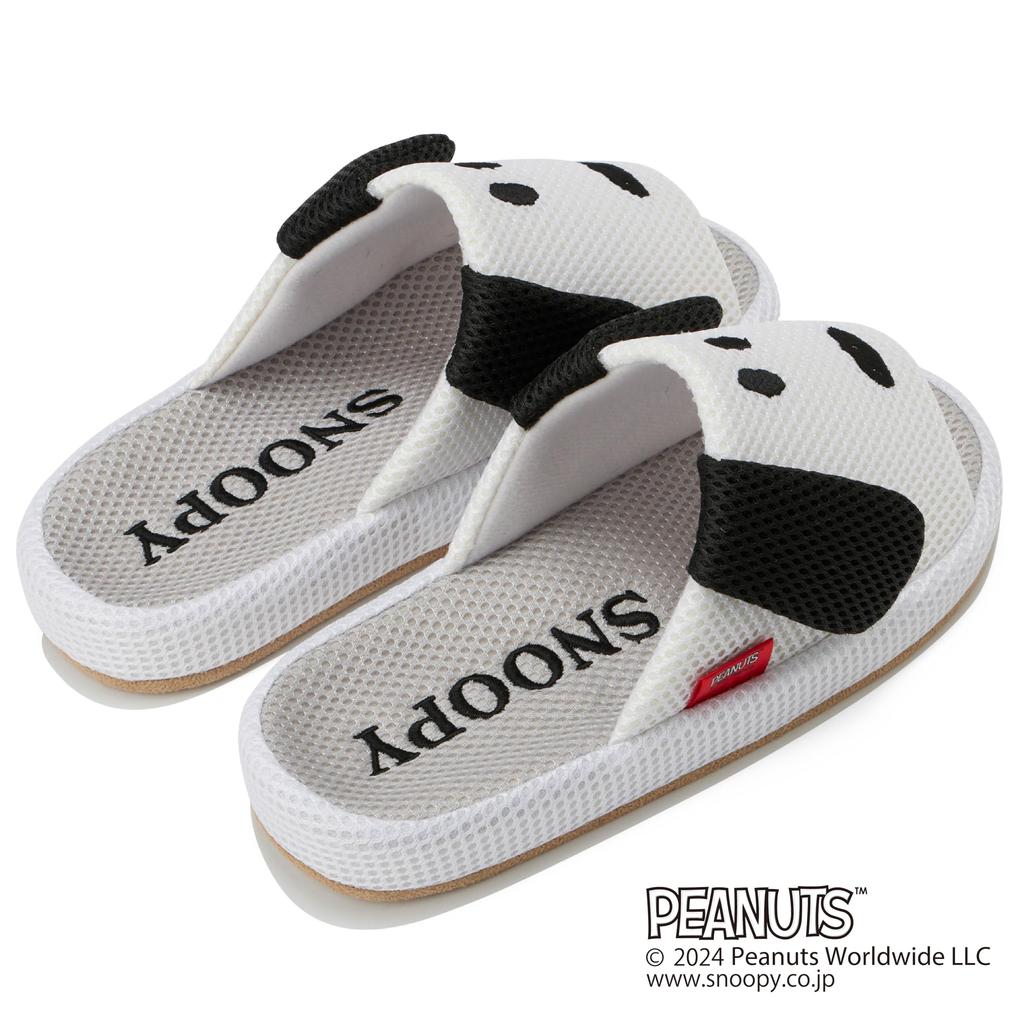 Nippon Tøfler Snoopy Tøfler PEANUTS Komfortable selv om sommeren med mesh-materiale Gave Present Søte Romsko Bærbare Tøfler Stilige Tøfler