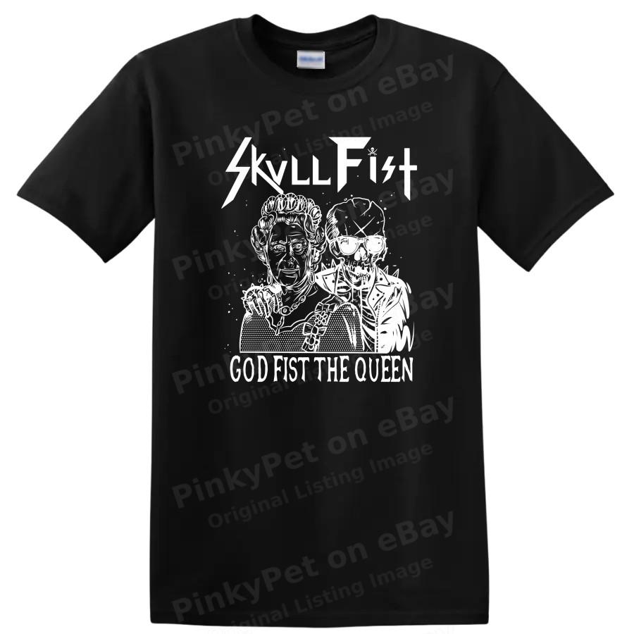 Skull Fist God Fist T Shirt Metal Music Tee Graphic Novelty Gift
