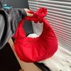 Casual Nylon Pleated Hand Bag Korean Style Portable INS Shoulder Bag Crossbody Bag Luxury Fashion Underarm Bag Outdoor