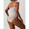 Dámský Sexy Patchwork Bez Zad Halter Tvarující Body Intimní Tvarovací Prádlo