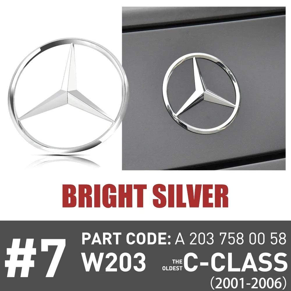 C200 E200 2025 Neu Für Mercedes Benz Auto Originales Hinteres Etikett Abzeichen Aufkleber Abziehbild Heckemblem Ersatz Für Mercedes-Benz W203