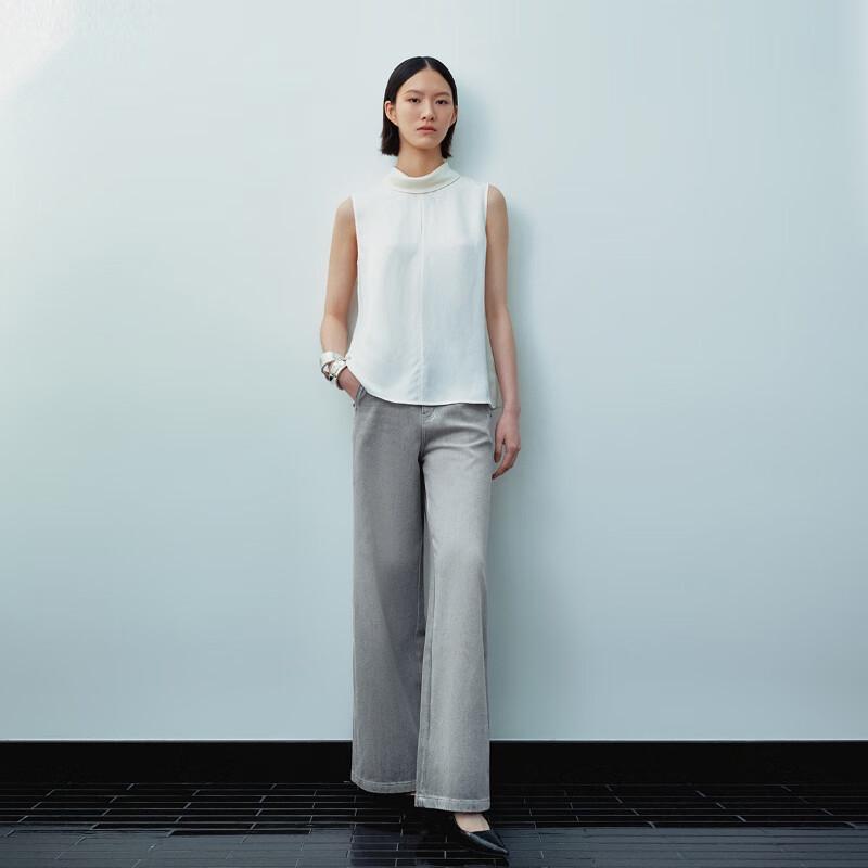 

VEROMODA Women s Mid-Rise Washed Wide-Leg Jeans M