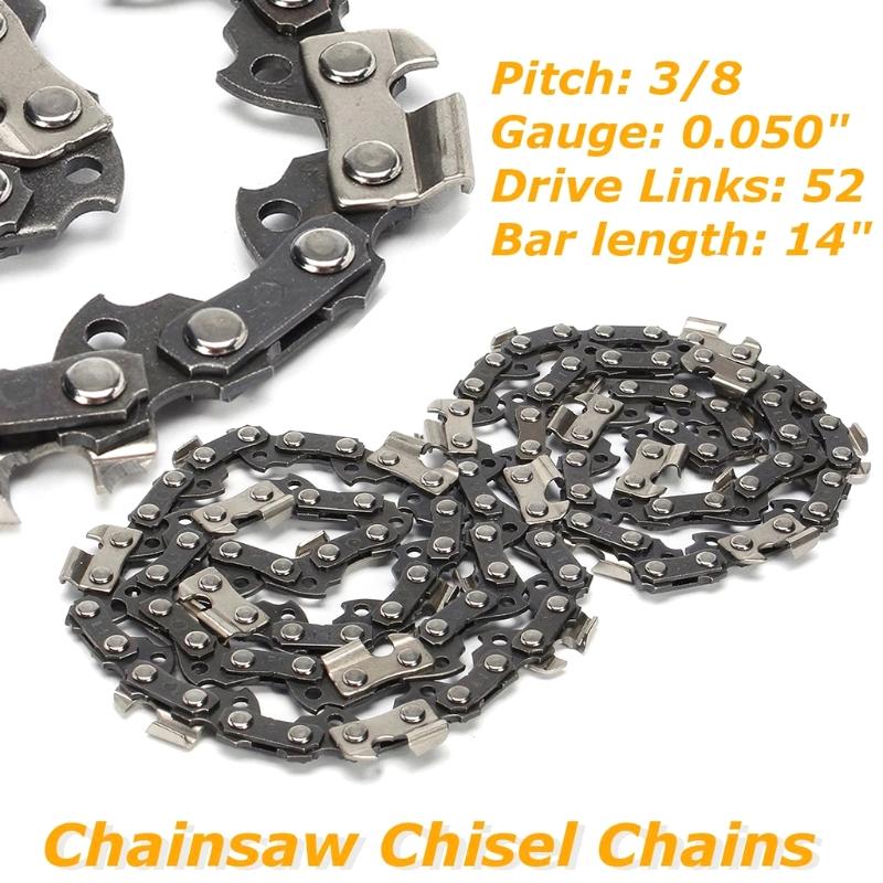 14 Inch 52 Chain Link Chainsaw Saw Drive Link Link 3 / 8lp  Caliber Saw Blade for Garden Tools