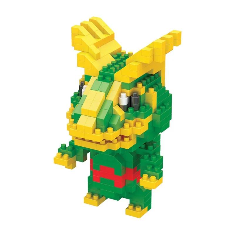 Pokemon Micro Building Blocks Marowak Jigglypuff Gengar Mudkip Piplup Raichu Gyarados Pikachu Mini Brick Figures Toy  For Kids