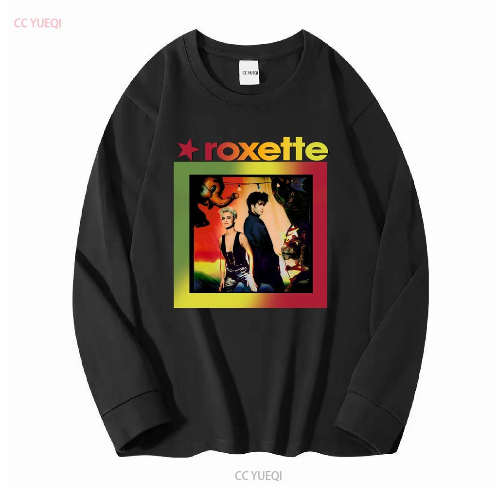 Vintage 90S Roxette World Tour1991 1992 Double Sided Print T Shirt White Size L Vintage Washed Unisex Soft Breathable