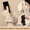 Thicken Winter Thermal Mittens Solid Color Cycling Warm Gloves  Outdoor Sport