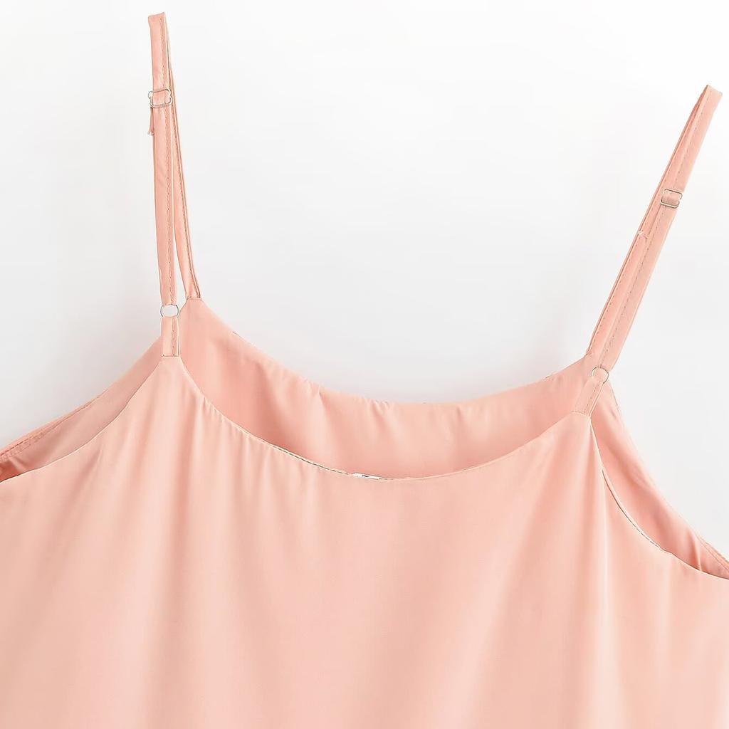 Sommer-Explosion Europäische und amerikanische Damenbekleidung Explosion Spitze Rand schmal und dünn Trägerkleid
