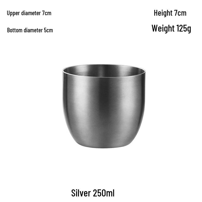 

Shangqi 304 Stainless Steel Multipurpose Cups with Lids (Set of 2)