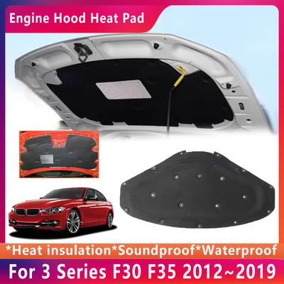 Isolierung Schallschutz Baumwollmatten für BMW 3er Serie MK6 F30 F35 2012~2019 Motorhaube Hitzeschutzmatten Abdeckung Autozubehör 2013 2015 2018