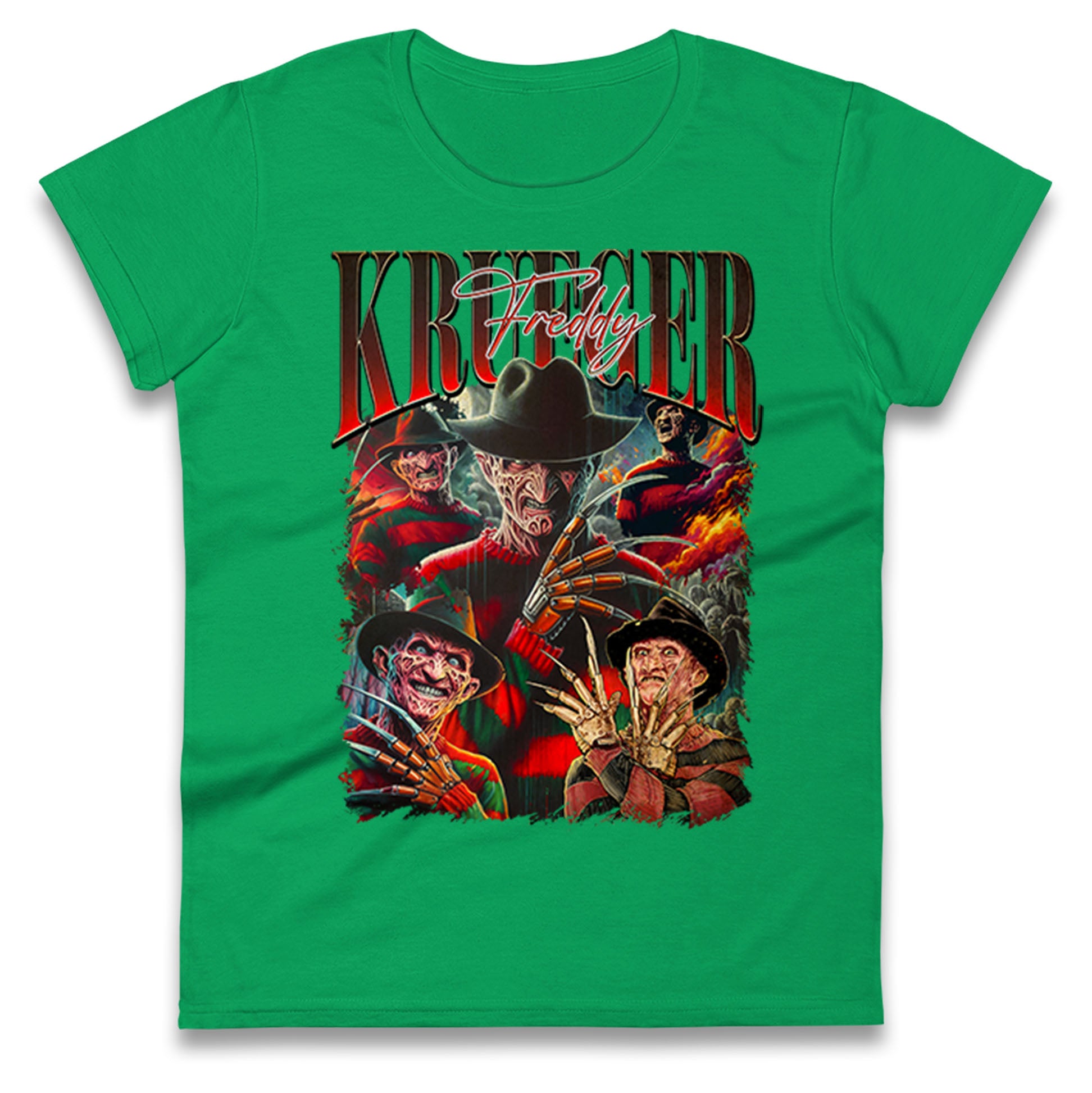 Freddy Krueger Halloween Bootleg Womens T Shirt Mens Tops Tees Unisex XL