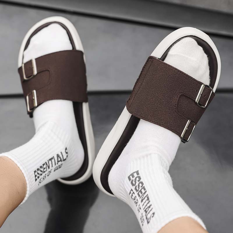 Sommer Herren Strandhausschuhe Rutschfeste Bequeme Hausschuhe Für Innen Außen Herren Wasserschuhe Sandalen