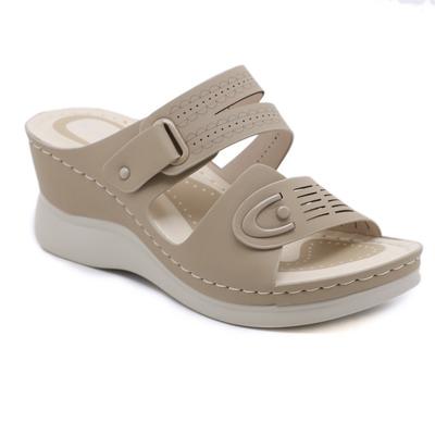 Women's Sandals Fashion Wedges Platform Sandal Summer Open Toed Beach Slippers for Women Leather Casual Sandals Sandalias Mujer