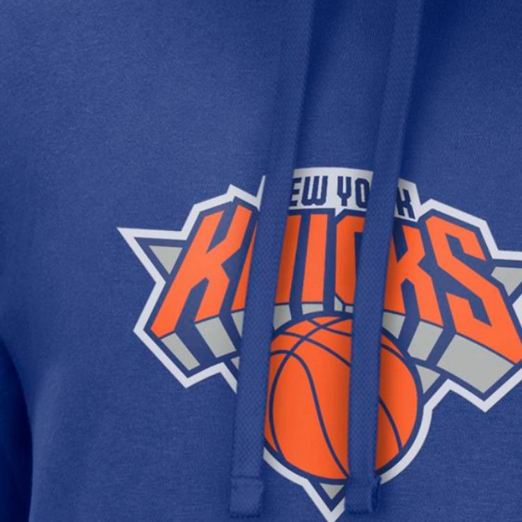 Nike X NBA New York Knicks Basketball Pattern Hoodie Men Hoodies Blue DB1843-495