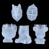 Geometric Bear Silikonová forma Diy Stereo Mirror Form Mousse Ornaments Dekor