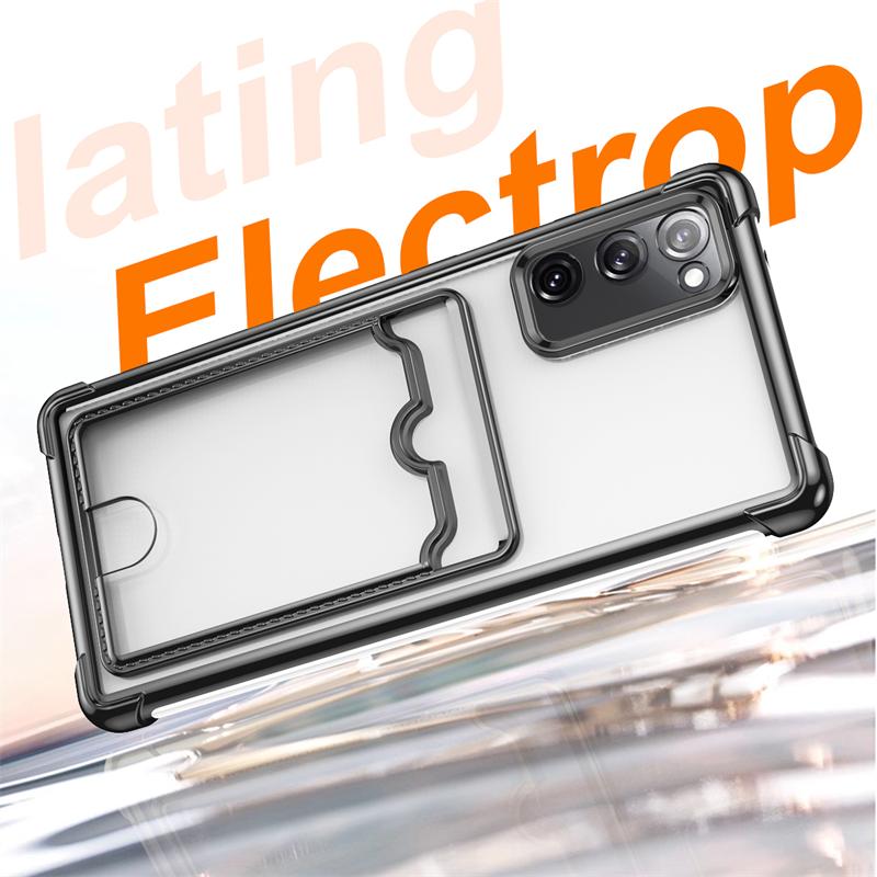Luxury Shockproof Phone Case For Samsung Galaxy A54 A34 A24 A14 A04s A73 A53 A33 A23 A13 Transparent Card Slot Bag Wallet Cover