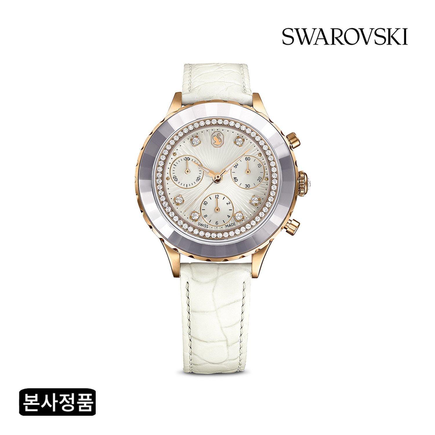 [Swarovski] Octea Chrono White Rose Gold