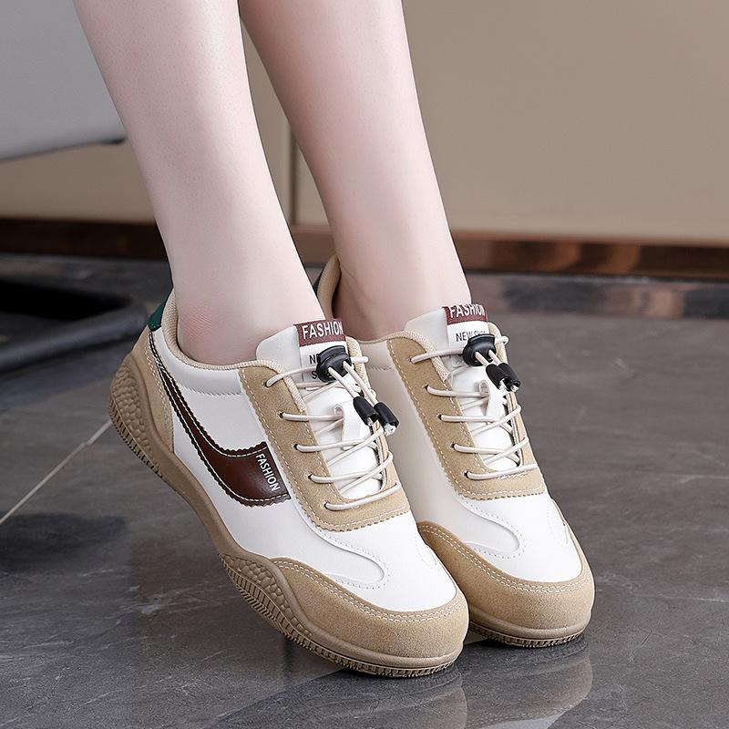 Waterproof little white shoes women's 2025 autumn new women's shoes wear-resistant shoes casual sports shoes versatile Forrest Gump board shoes B62
