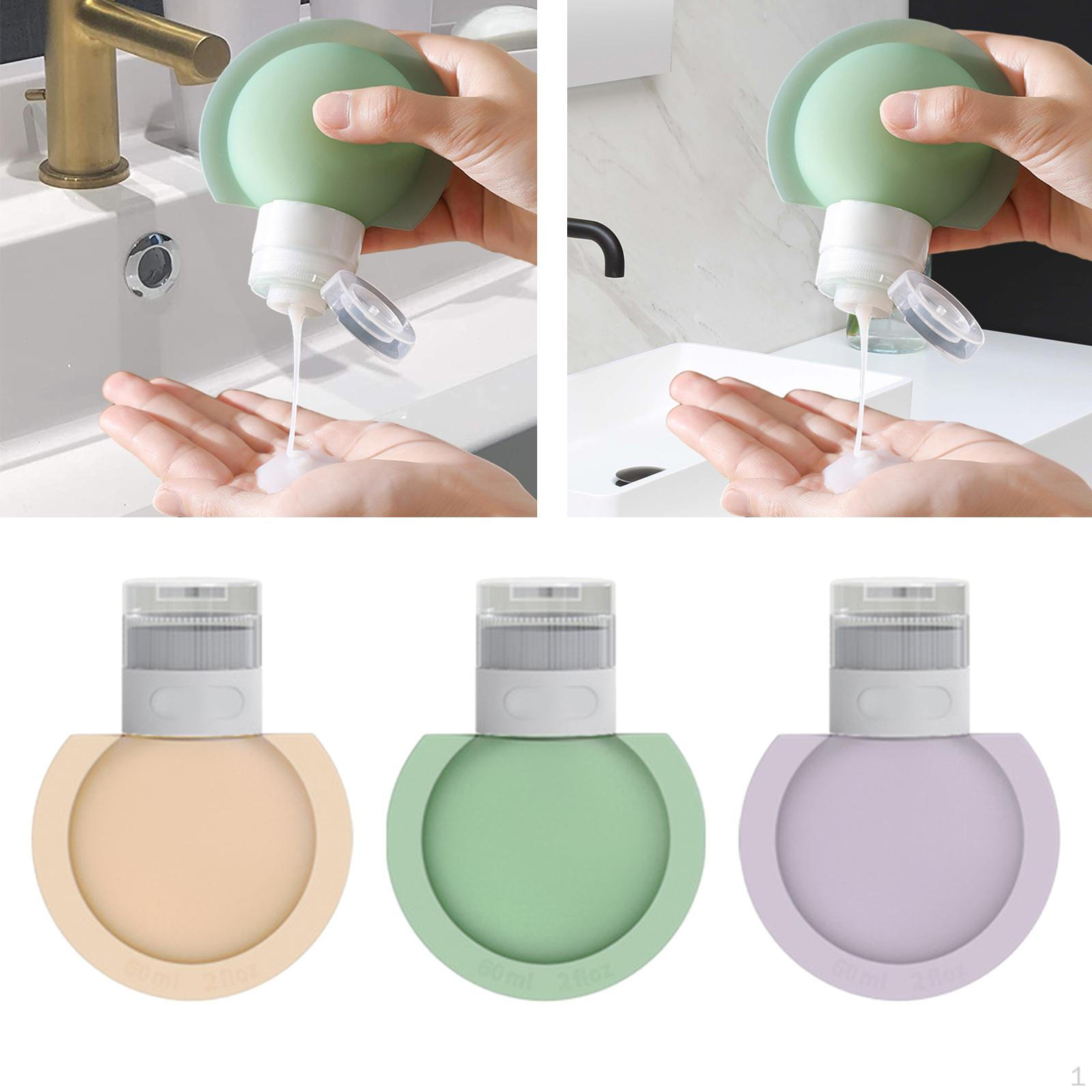 

Набор из 3 предметов для дорожных туалетных принадлежностей, аксессуары, контейнер для шампуня 60ml