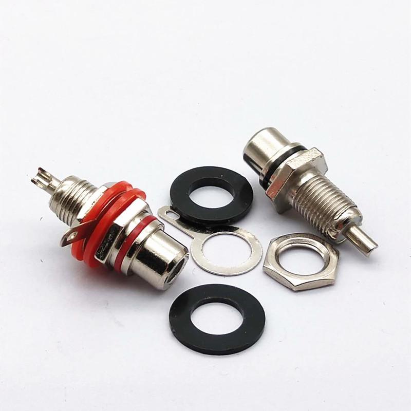 4/10Pcs 3.5Mm Av Plug Nickel Plated Female Socket Lotus Connector Chassis Panel Mount Adapter Audio Terminal Plug