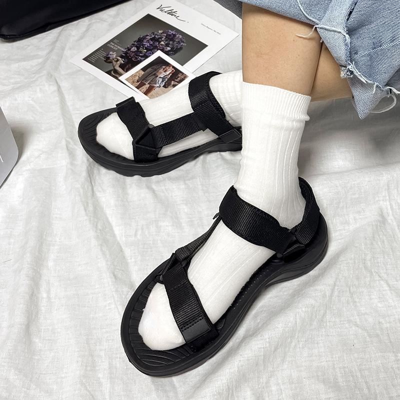 Мужские брендовые летние сандалии Модные сандалии на липучках Уличные сандалии Парные — фото 6