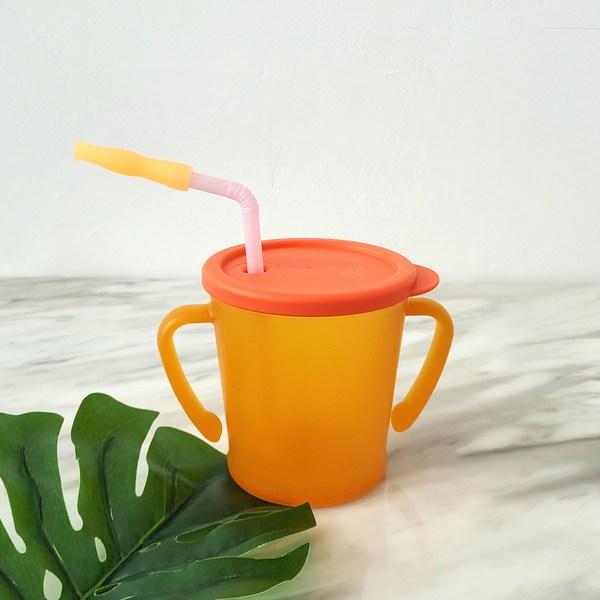 Agaphra silicone straw top, mixed colors, 4 pieces