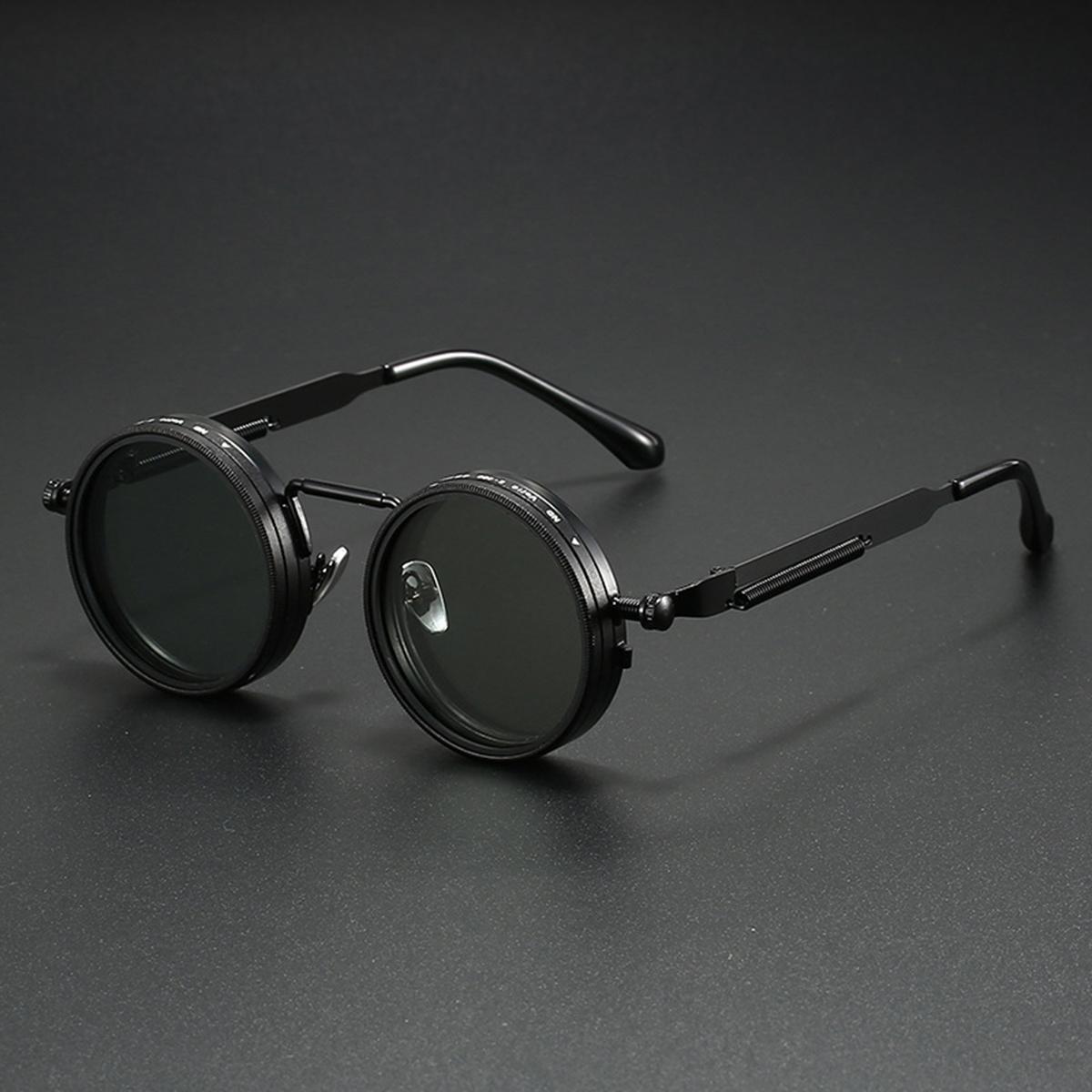 

ND9 Очки с регулируемым затемнением для мужчин, Очки с двойным фильтром для рыбалки и вождения UV400 Анти-ультрафиолет, Поляризационные очки для бизнеса, путешествий и для выражения индивидуальности чёрный