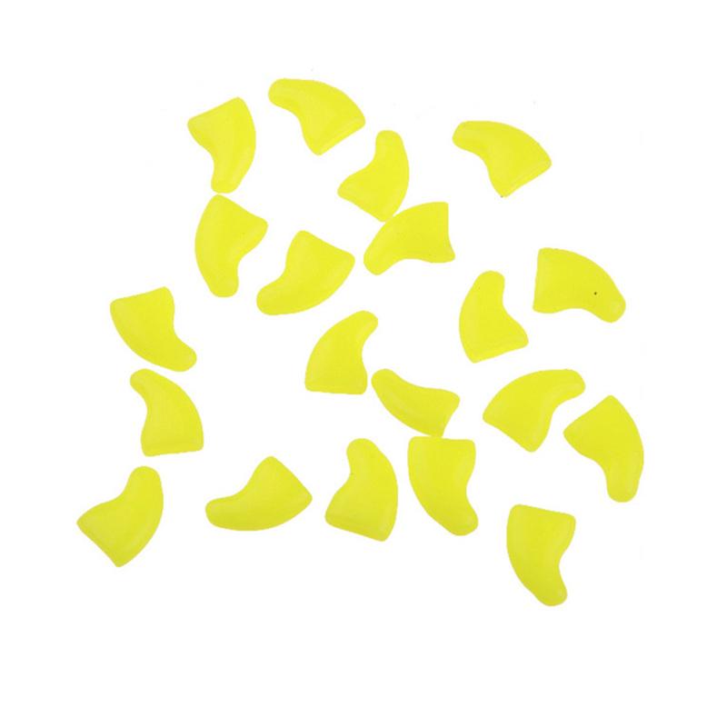 

20Pcs/Set Scratch Prevention Nail Caps for Cats Nail Wrap S жовтий