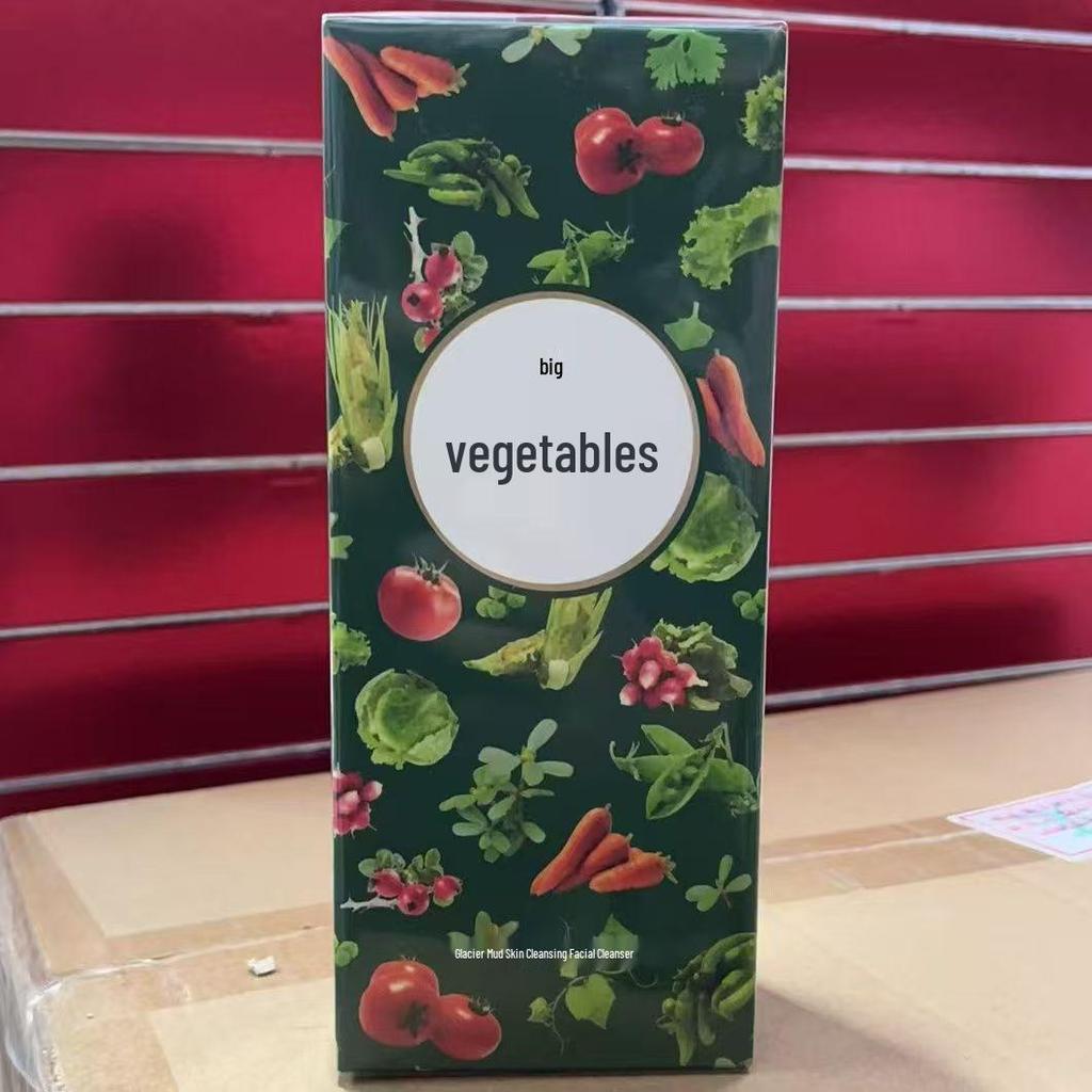 Vegetable Glacier Mud Cleansing Cream 180g: Deep Cleansing, Non-Tightening for Oily & Combination Skin.
